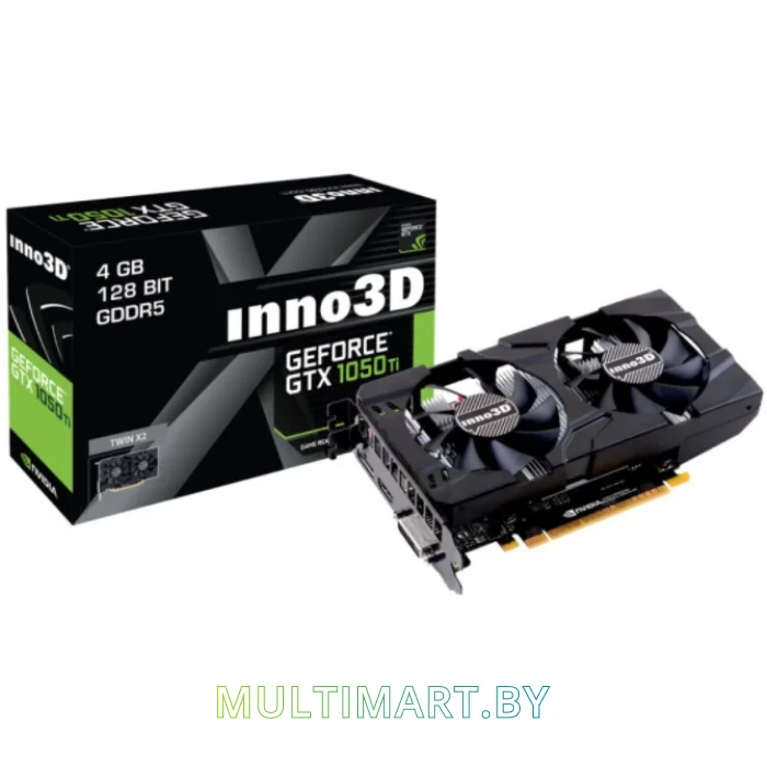 Видеокарта Inno3D GeForce GTX 1050 Ti Twin X2 4GB GDDR5 (N105K-2DDV-M5CM)